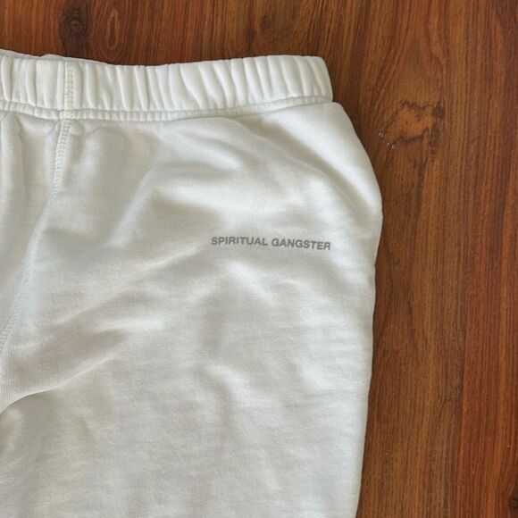 Spiritual gangster white sweatpants size small - Picture 2 of 5